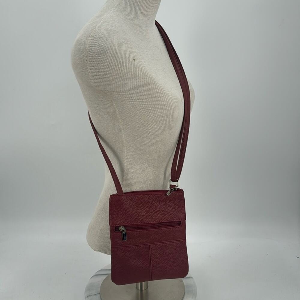 NWOT red leather crossbody bag